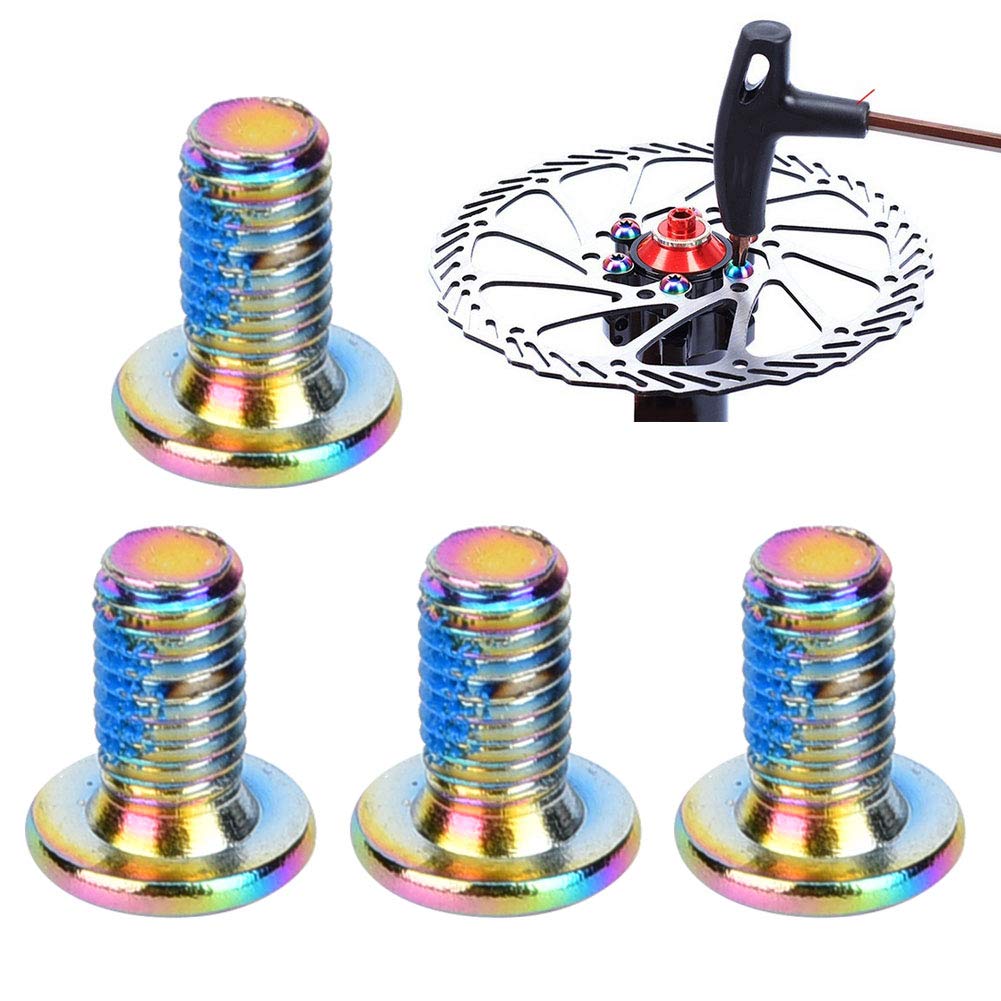 Lot De 12 Vis T25 Et Boulons Frein Disque Vélo – Acier Inoxydable – Anti-Corrosion – 4 Couleurs – Pour VTT Et Route