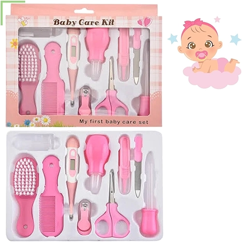 Kit De Higiene E Cuidado Bebê Recém Nascido 10 Peças