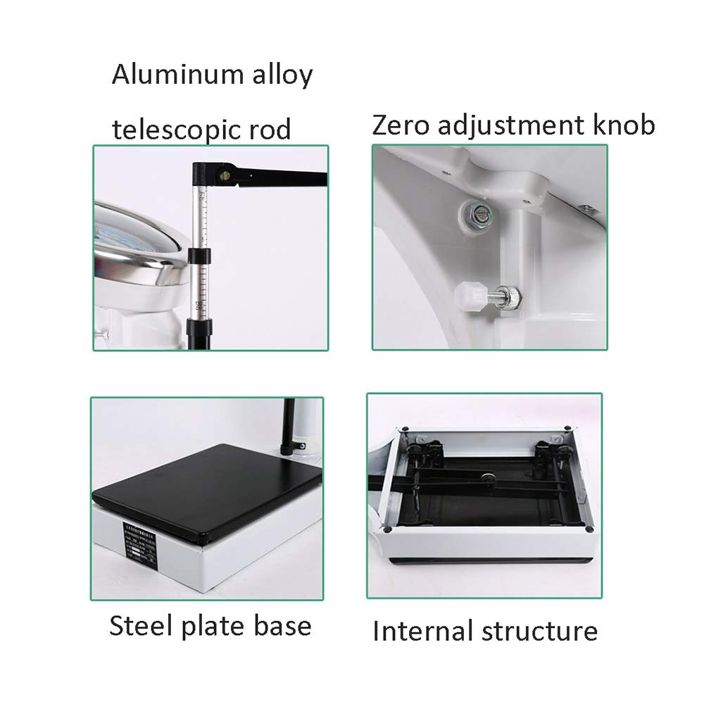Báscula médica electrónica, báscula de altura y peso, varilla de altura de aleación de aluminio, báscula analógica mecánica, columna digital, medición precisa 70-190 cm