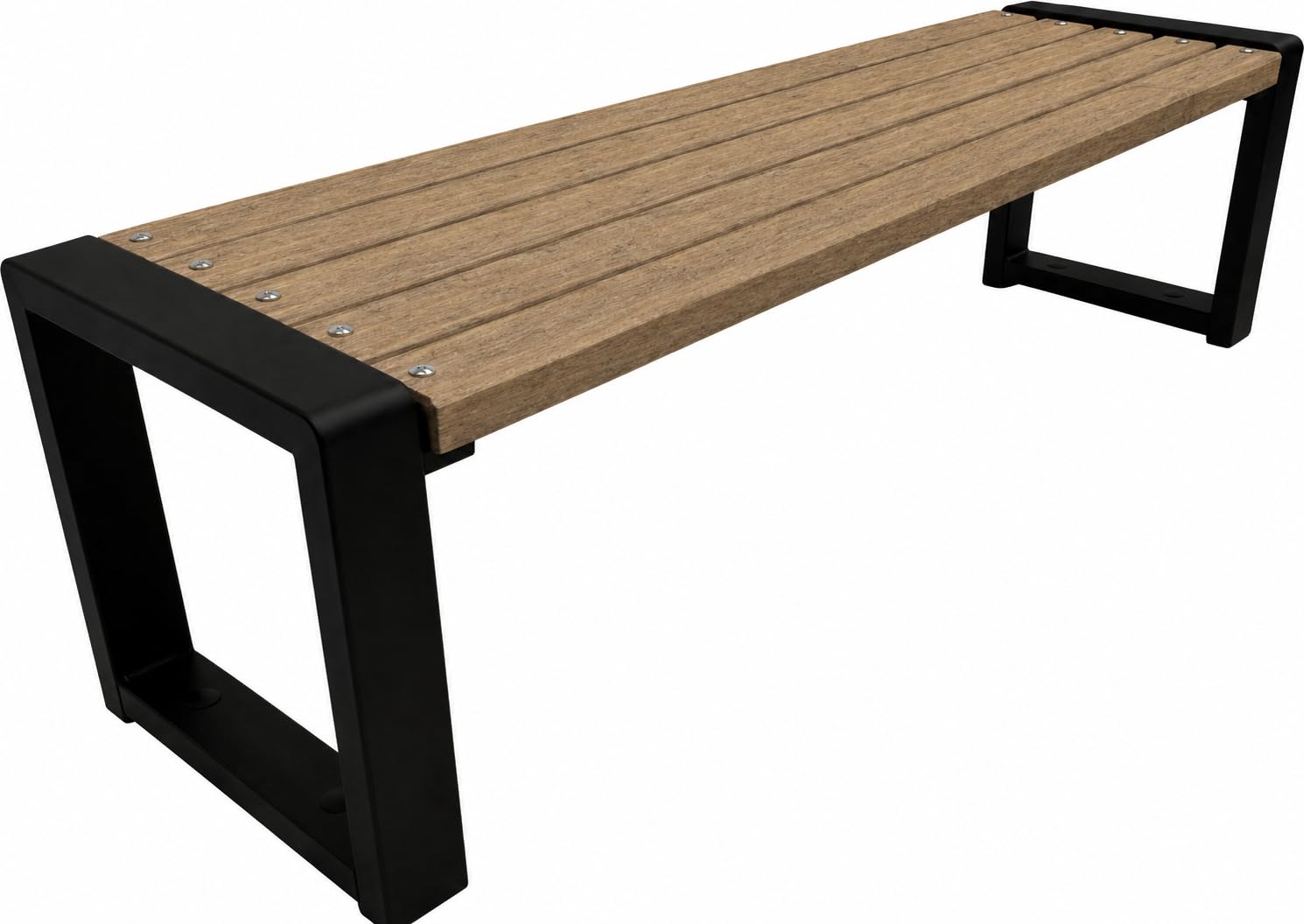 Panchina da Esterno - Panchina da Giardino e da Parco con Capacità di Carico di 350 kg - Panca da Esterno Resistente alle Intemperie - Panchine da Esterno (Noce, 200cm)