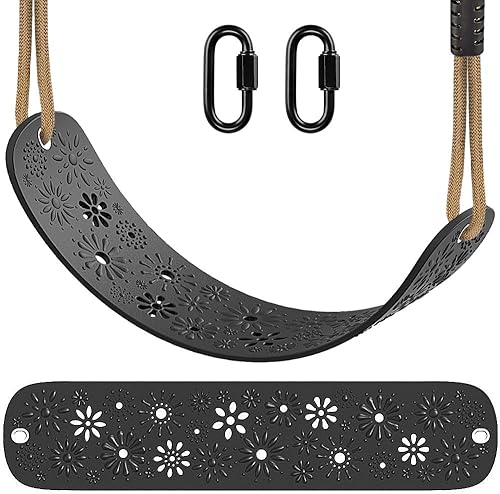 SELEWARE Juego de columpios para niños con cuerda ajustable, repuesto para uso en interiores y exteriores, diseño elegante, soporte de 500 libras