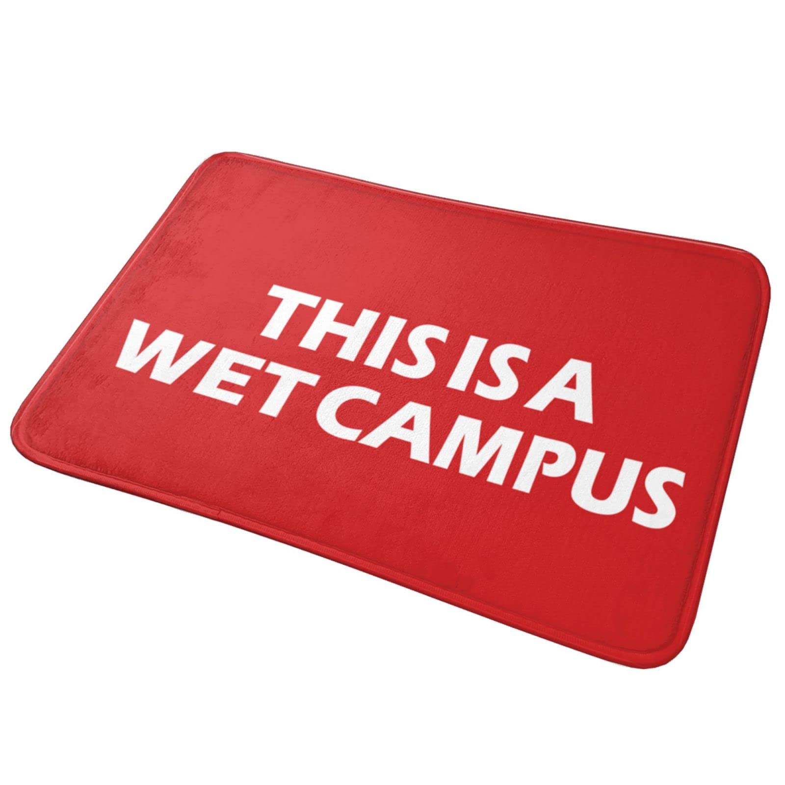 Zerbino per esterni e autunno, con scritta "This is a wet campus", divertente decorazione per patio, casa, esterni (65 x 90 cm)