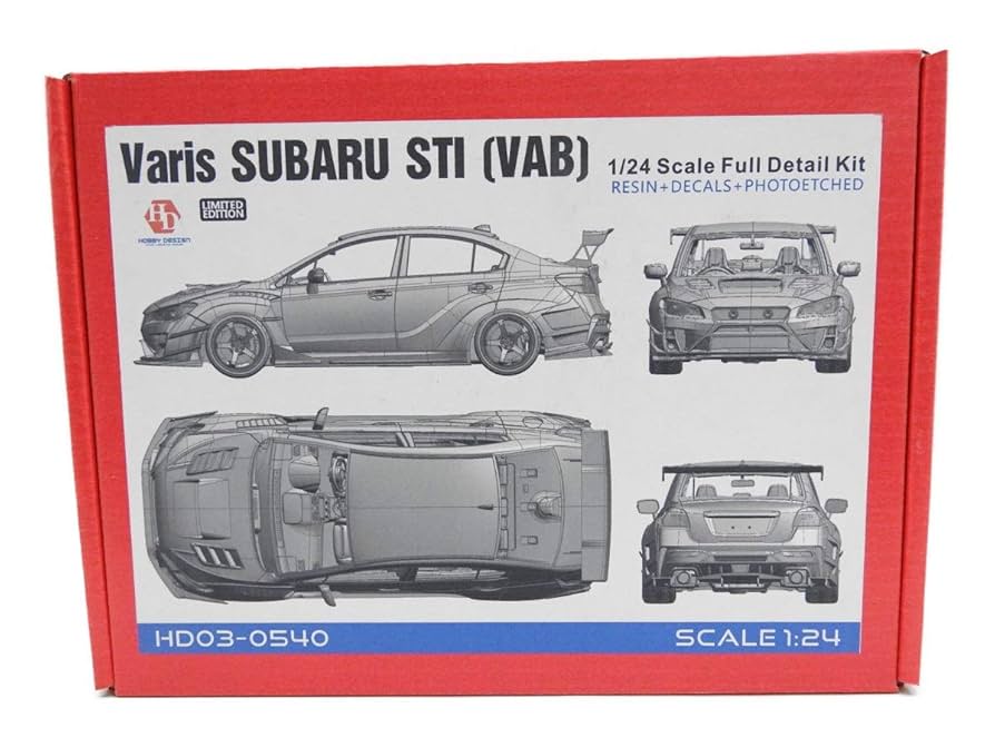 1/24スバルWRX STI（カスタム品） Aoshima 1/24 The Tuned Car Model Kit Ings N-Spec Subaru