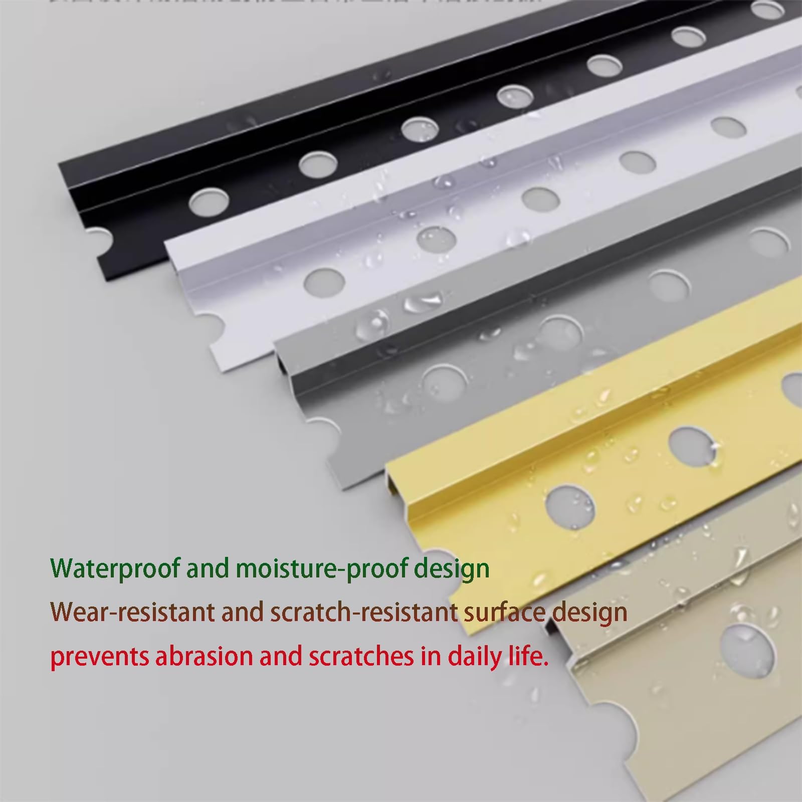 Perfil Angular De Aluminio para Remate De Baldosas, 90 Cm* 3 Piezas Perfil Angular DecorativoRegleta para Remate De Baldosas En Suelos Y Paredes Perfil Protector(Matte Black,10mmx10mmx0.9m)