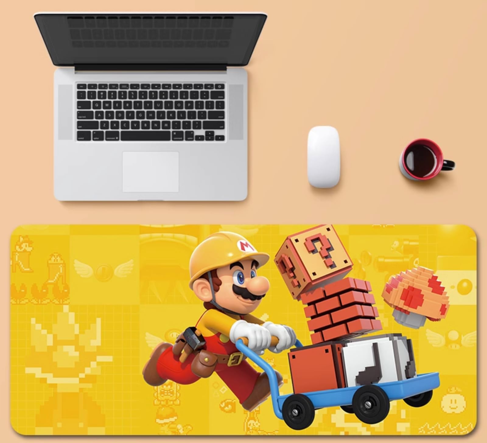 Amazon.co.jp：マリオ肥厚マウスパッド特大ゲーム漫画学習オフィス