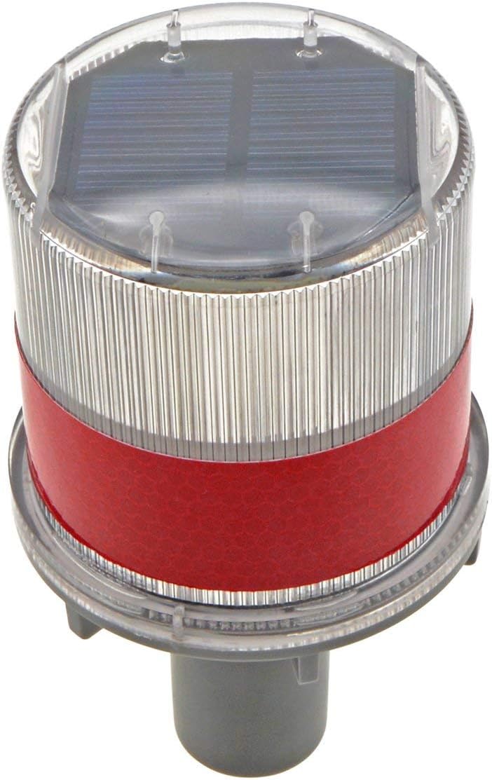 YXQ Solar LED Warning Light Red Waterproof Lamp Beacon Driveway Safety Signs Flash Traffic Lights