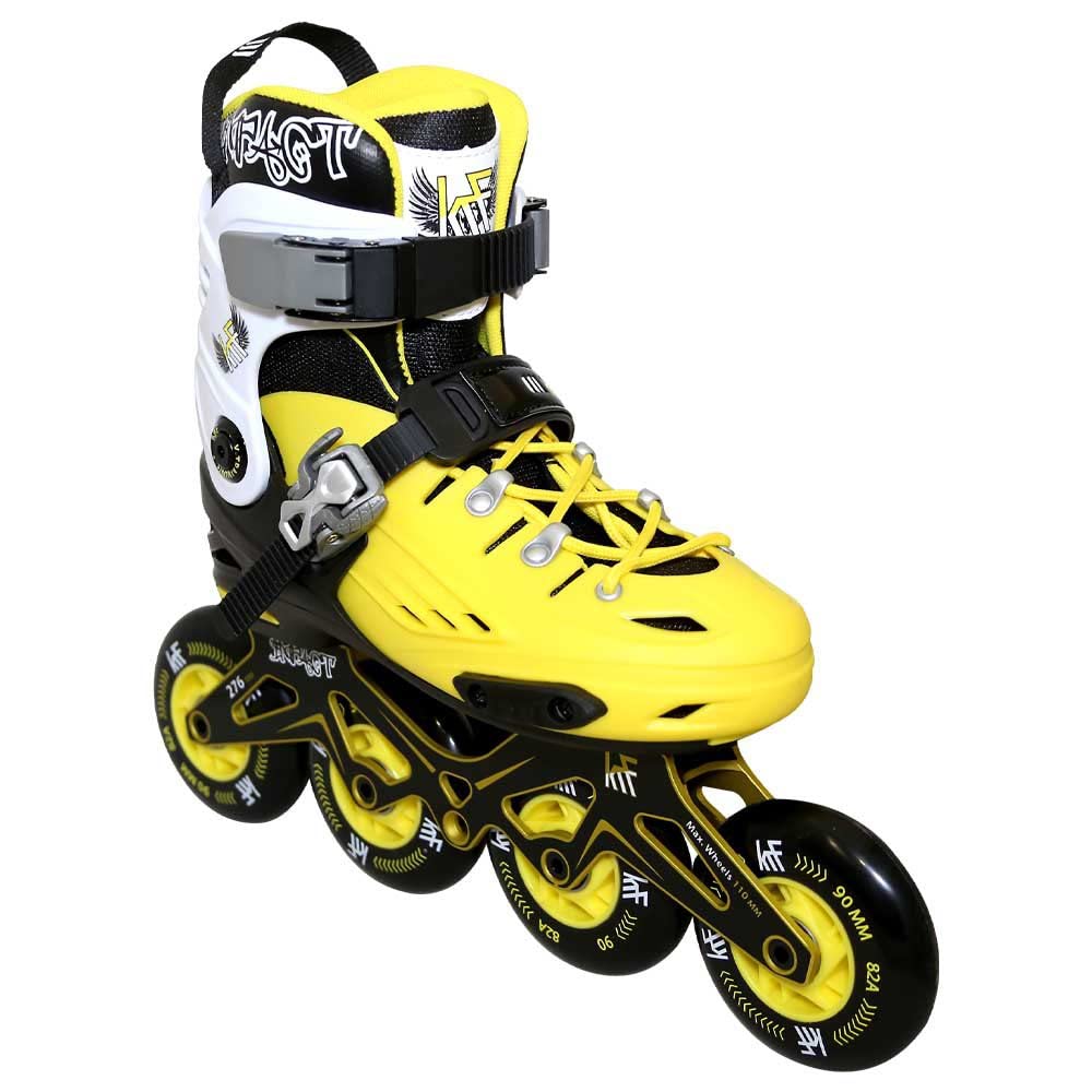 KRF The New Urban Concept KRF Patin FRS Impact 4X90 Yellow, Adultes, Unisexe, Jaune, L (36-39)