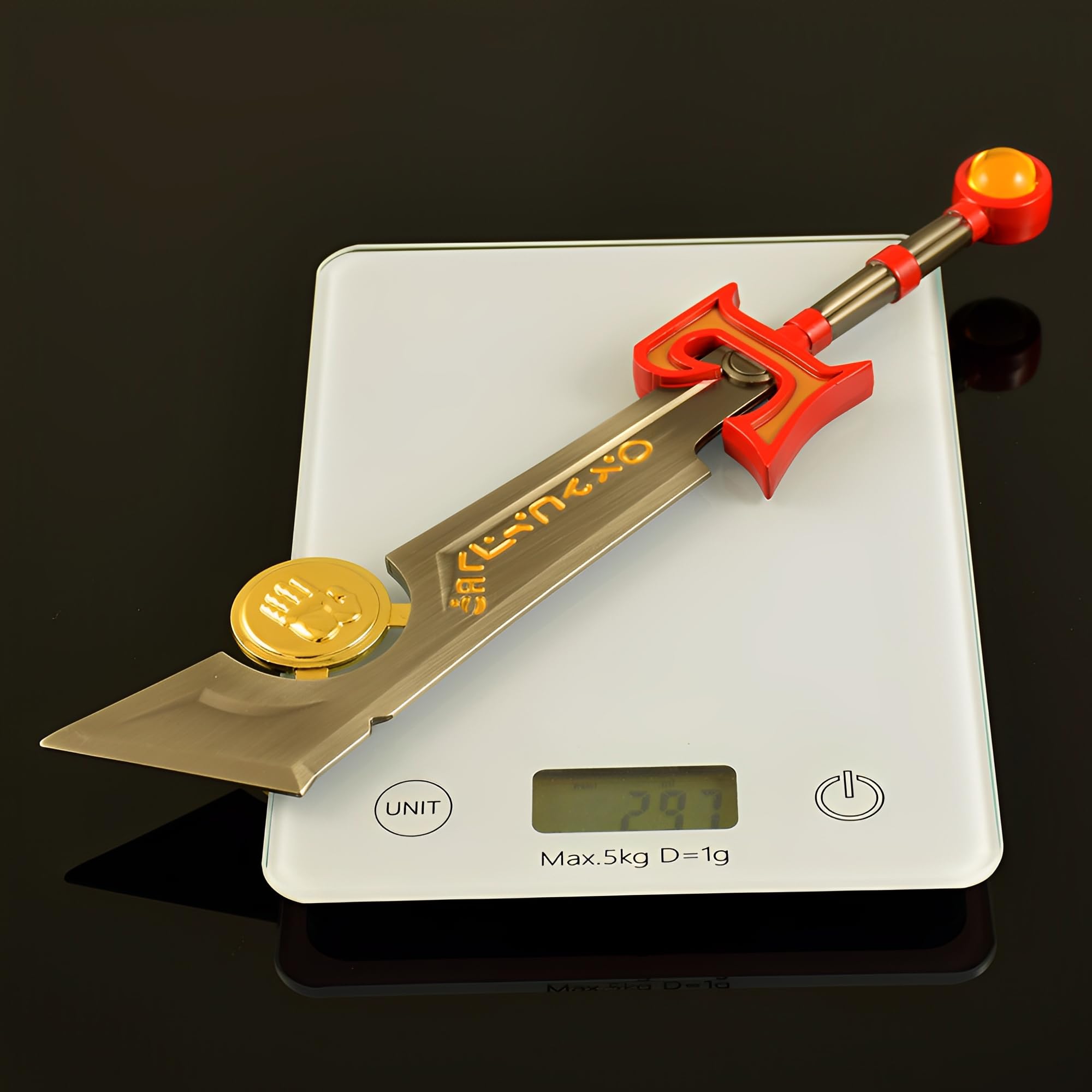 Modelo de exposición, Modelo Ashbringer, tamaño 30 cm/12 Pulgadas, Incluye Soporte de exhibición, Coleccionable Juego Totalmente metálico