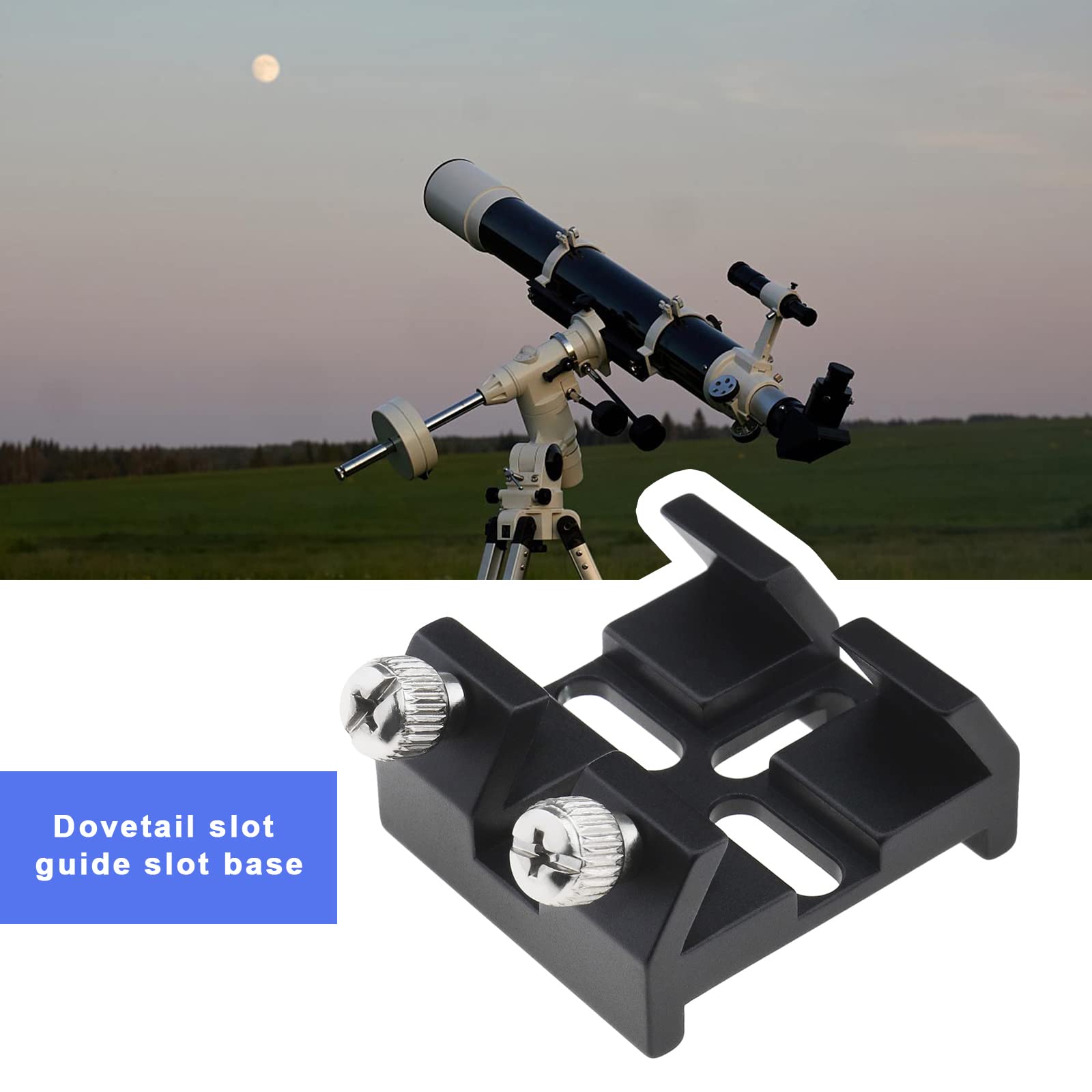 EMSea Base a coda di rondine in lega di alluminio compatibile con Celestron C8/C8HD/C925/C11HD, compatibile con SKYRVER 80ED/100ED/102ED/130APO Finder Scope