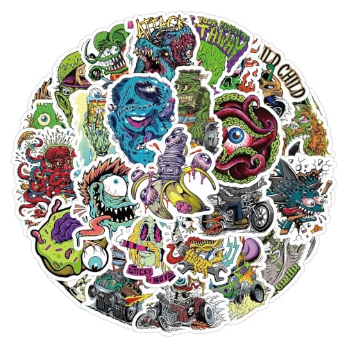 Calcomanías de Monster Graffiti y pegatinas vinilo de CartoonMonster impermeables 2