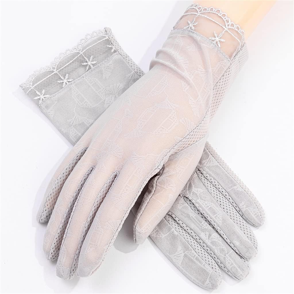Women's Breathable Gloves Short Spring Thin Driving Cycling Sunshade