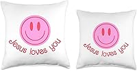 Vista 3 de Sundays With Sadie He Loves You Collection - Almohada de 18 x 18 pulgadas, multicolor