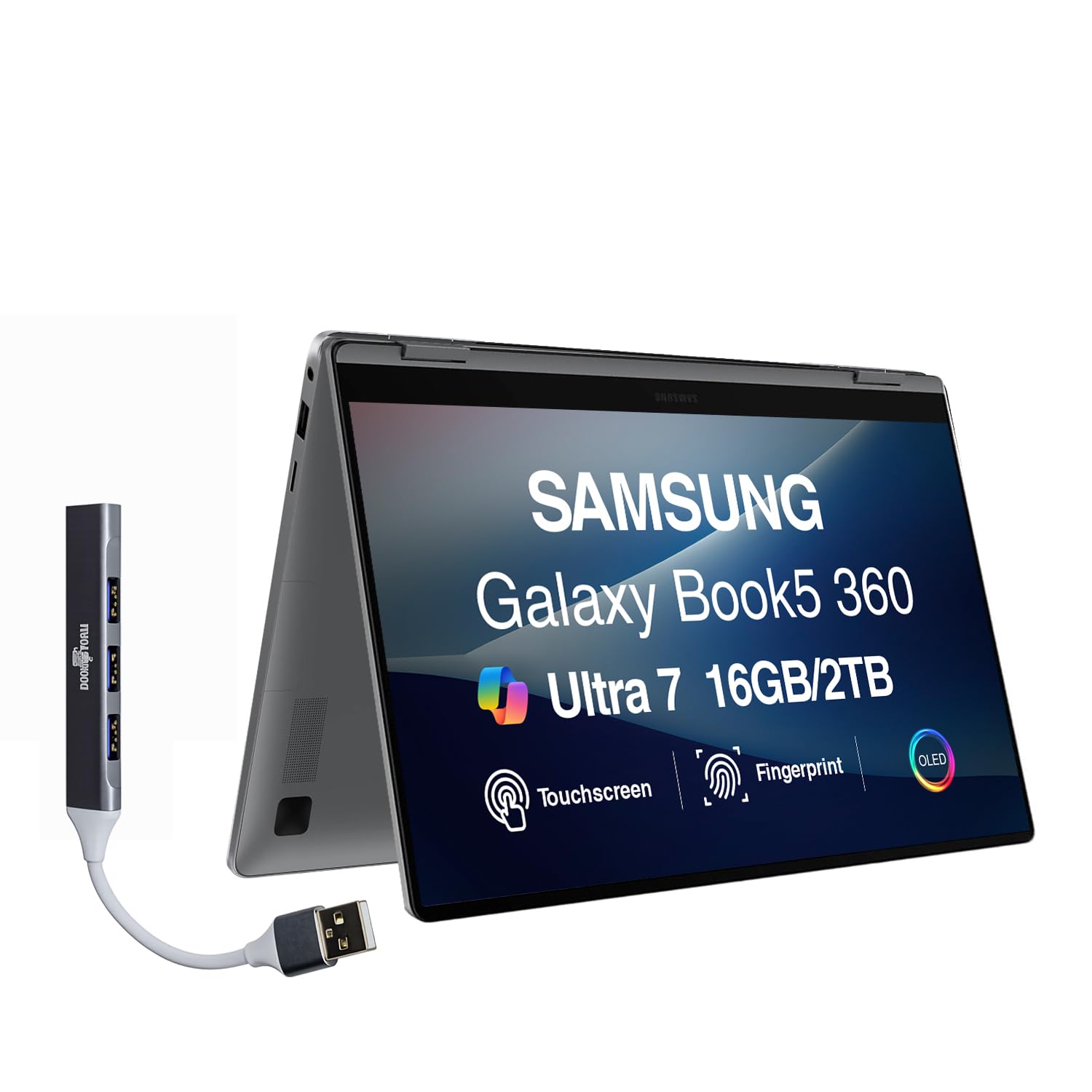 Samsung Galaxy Book5 2-in-1 Laptop 15.6" Touch, Ultra 7-256V, 16GB/2TB