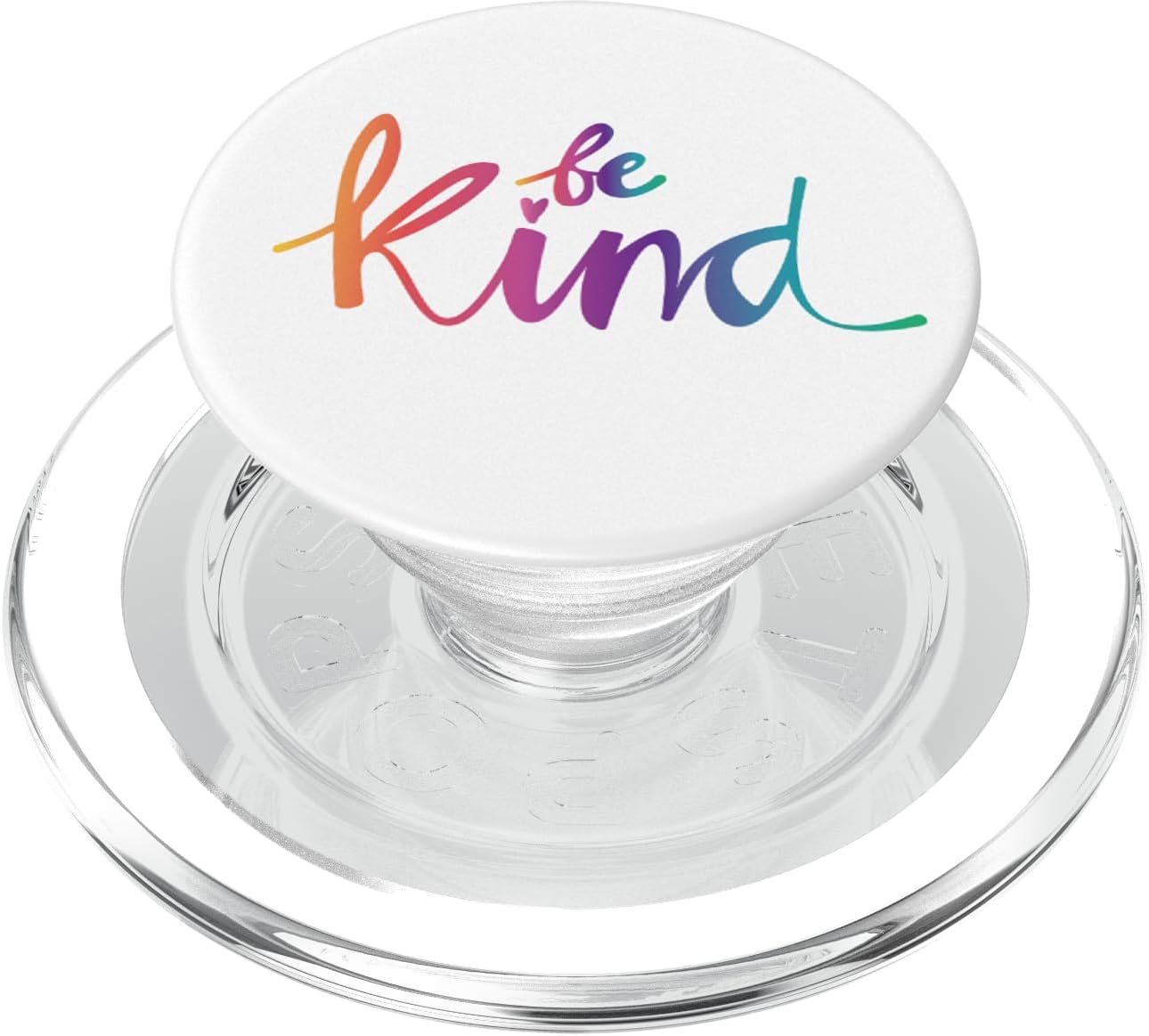 Multi-Colored Inspirational Quote Be Kind PopSockets PopWallet for MagSafe