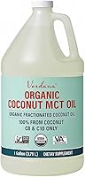 Verdana USDA Organic Coconut MCT Oil - Pure Fractionated C8 C10, Kosher Non-GMO Keto Paleo - 1 Gallon Bulk