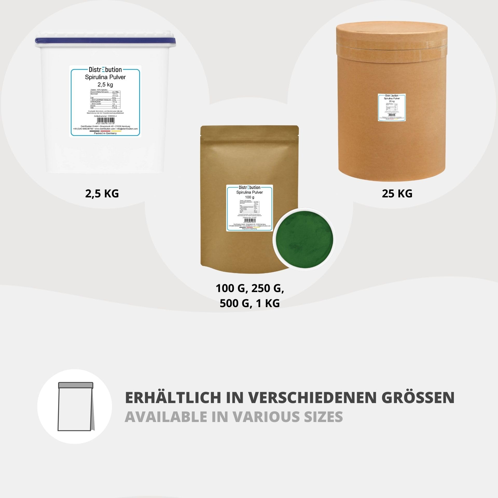 Spirulina Pulver 25kg natürlich rein ohne Zusätze Superfood Algen