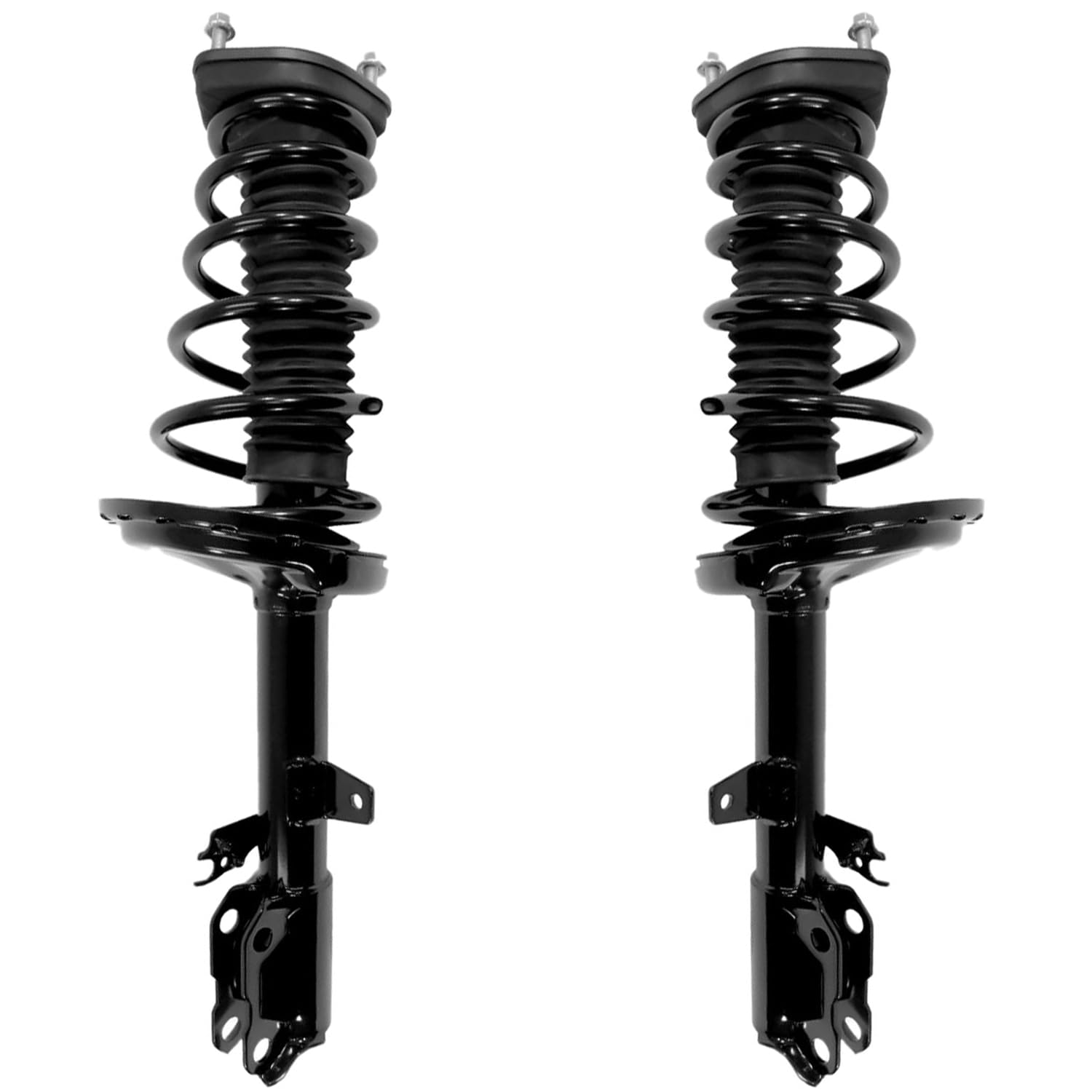 Detroit Axle - AWD 2 Rear Struts with Coil Spring for 2008 2009 Lexus RX350 [Exclude Air Suspension], Complete Strut Assembly Replacement Quick Install Ready Suspension Struts Shocks
