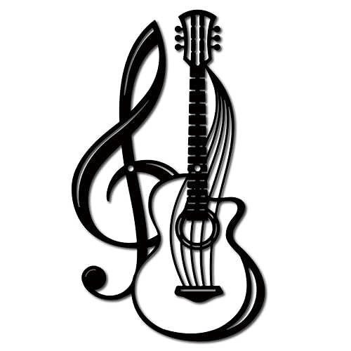CREATCABIN Décoration Murale en Métal Instruments de Musique Signes Muraux
