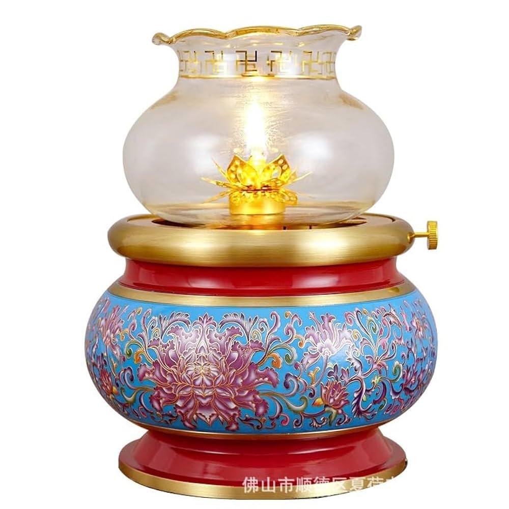 Amazon.com: 纯铜油灯酥油灯供佛灯家用长明灯佛前苏油供灯寺院供