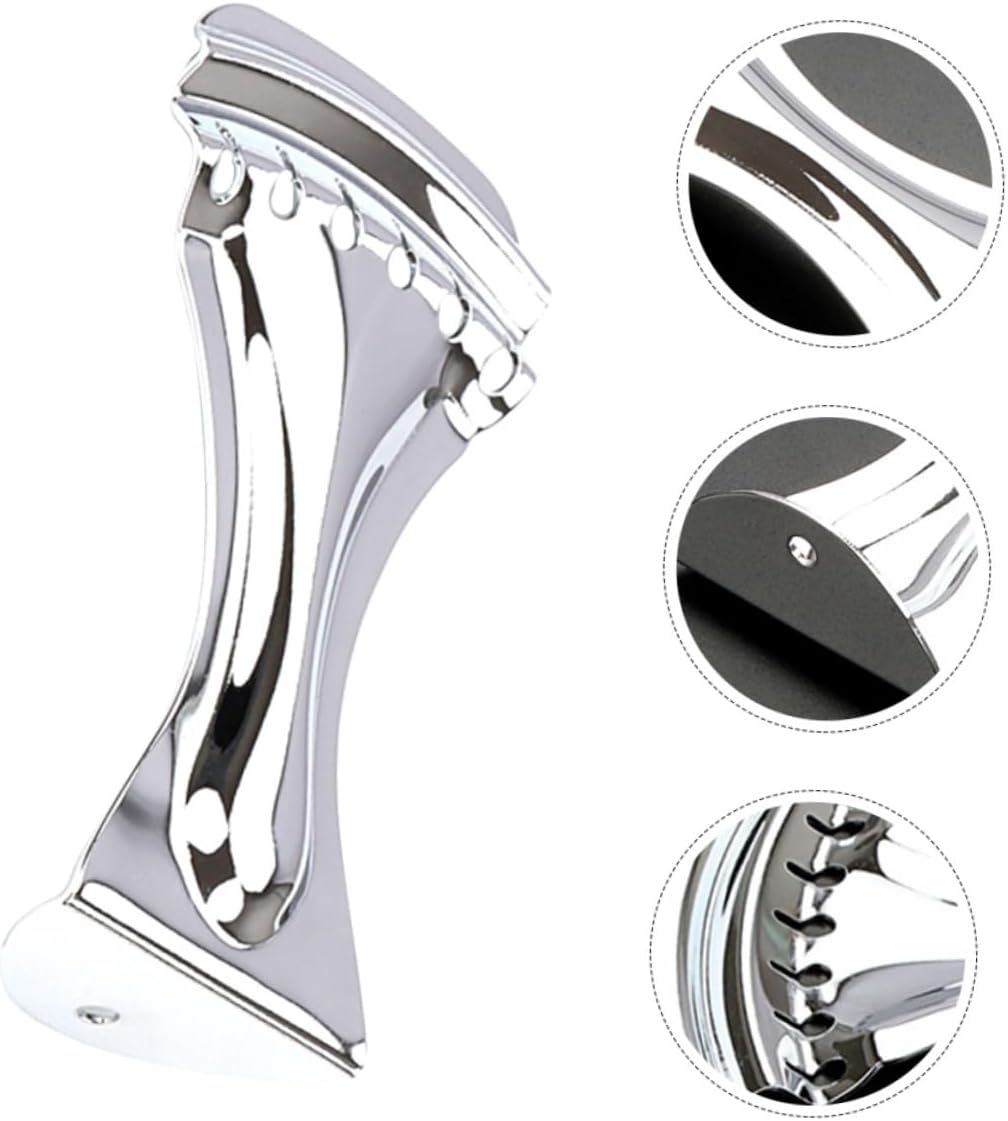 SHOWERORO Electric Guitar Tailpiece Durable String Bridge Replacement Enhances Tone Volume Portable Design for Chrome Finish