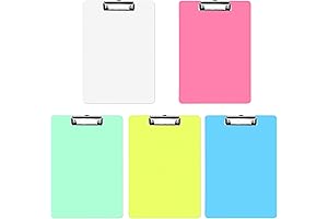 5-Pack Premium A6 Clipboards: Essential Office and Classroom Companions