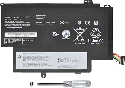 45N1704 45N1705 45N1706 45N1707 Laptop Battery for Lenovo Thinkpad 12.5" S1 Yoga 12 20CD 20CDA 20DL 20DK S1-120 S1-S240 Series 20CDS00800 20CDS00700 20CDS00500 4ICP5/42/62-2 14.8V/47Wh/3180mAh