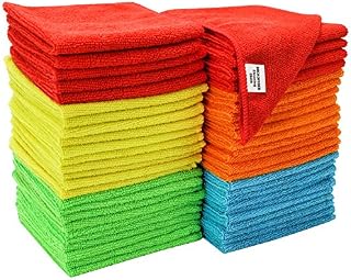S&T INC. Microfiber Cleaning Cloth, 50 Pack