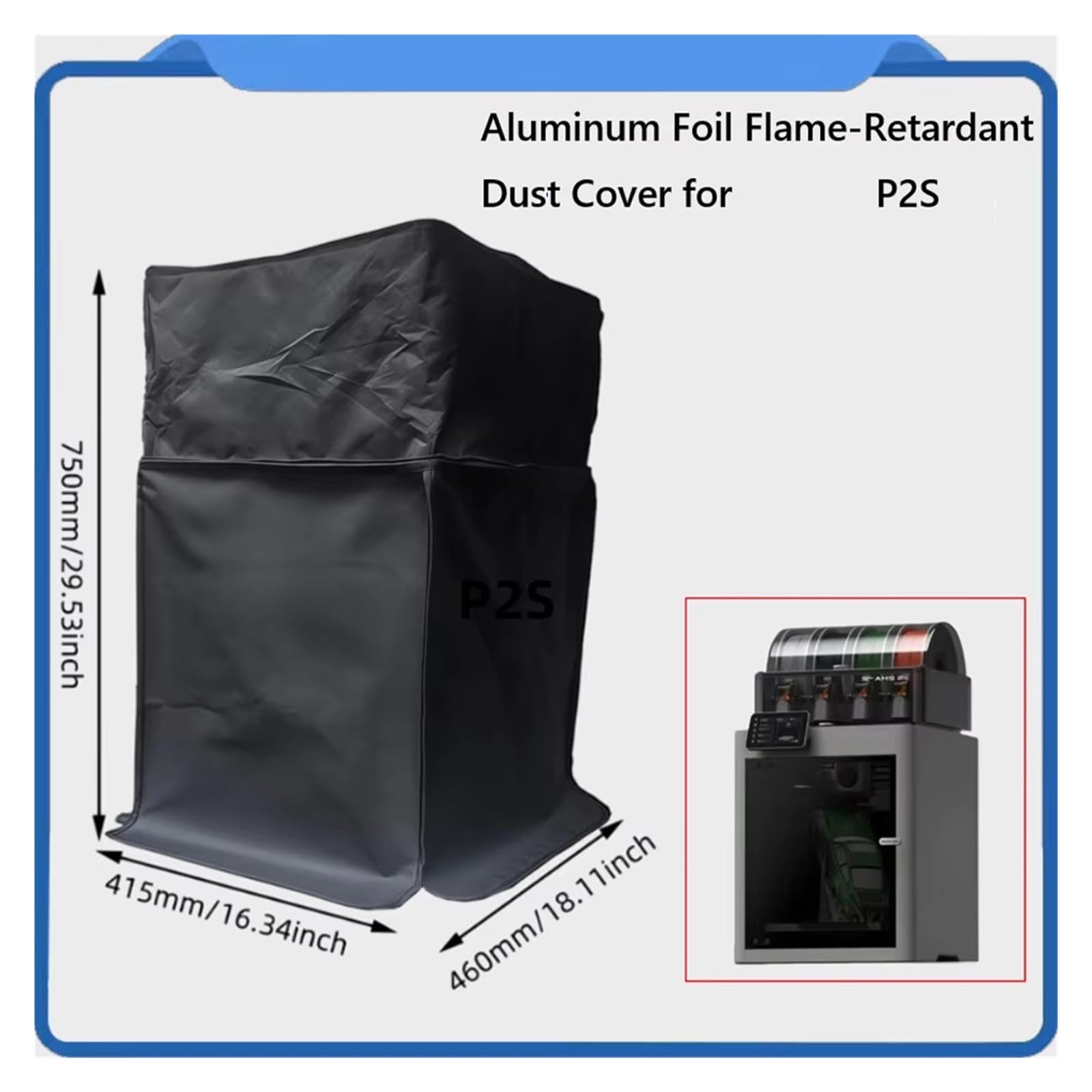 Compatibile con Bambu Lab, kit copertura antipolvere P2S/P1/AMS