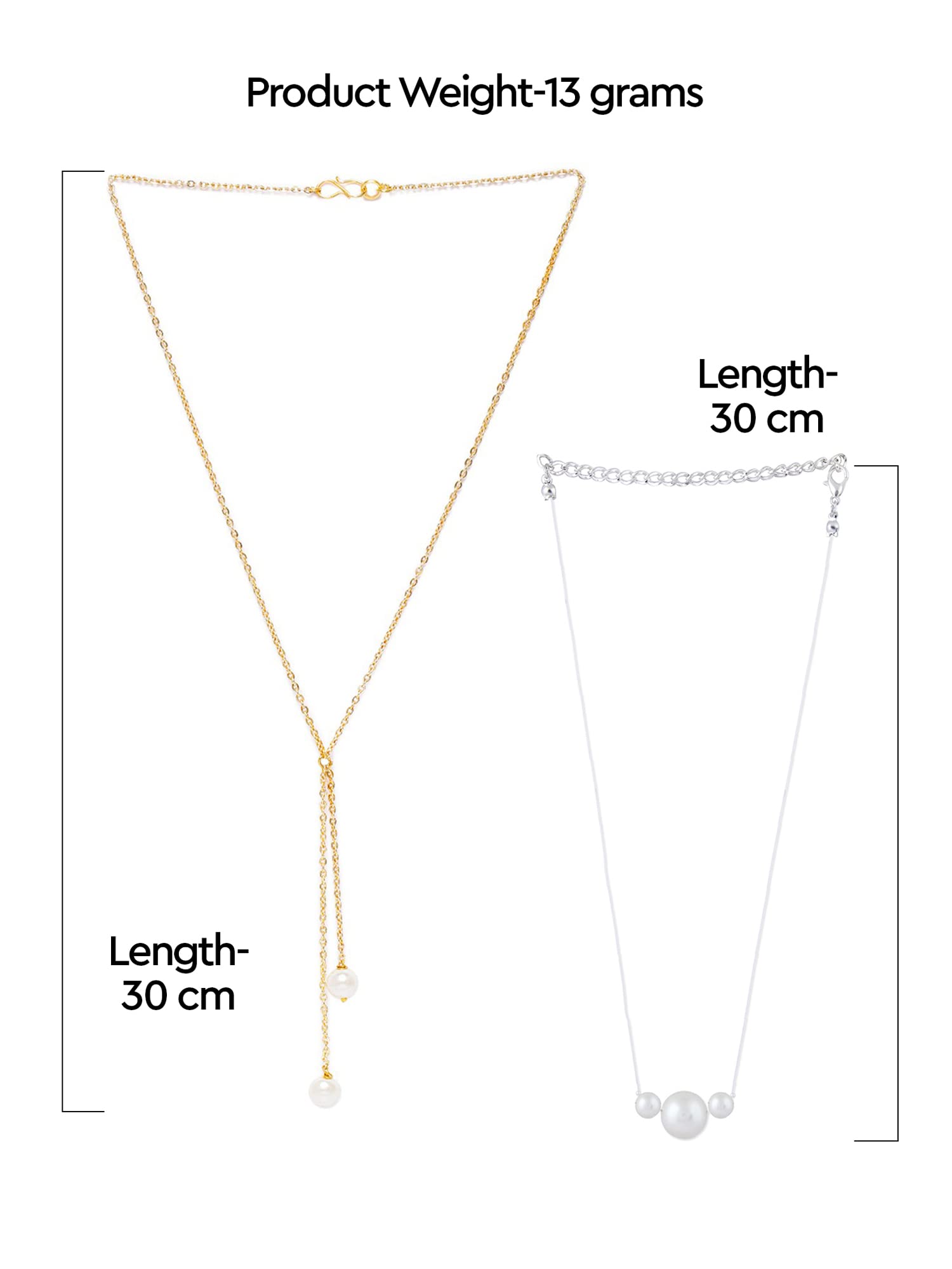 Set of 2 Modern Necklaces For Women