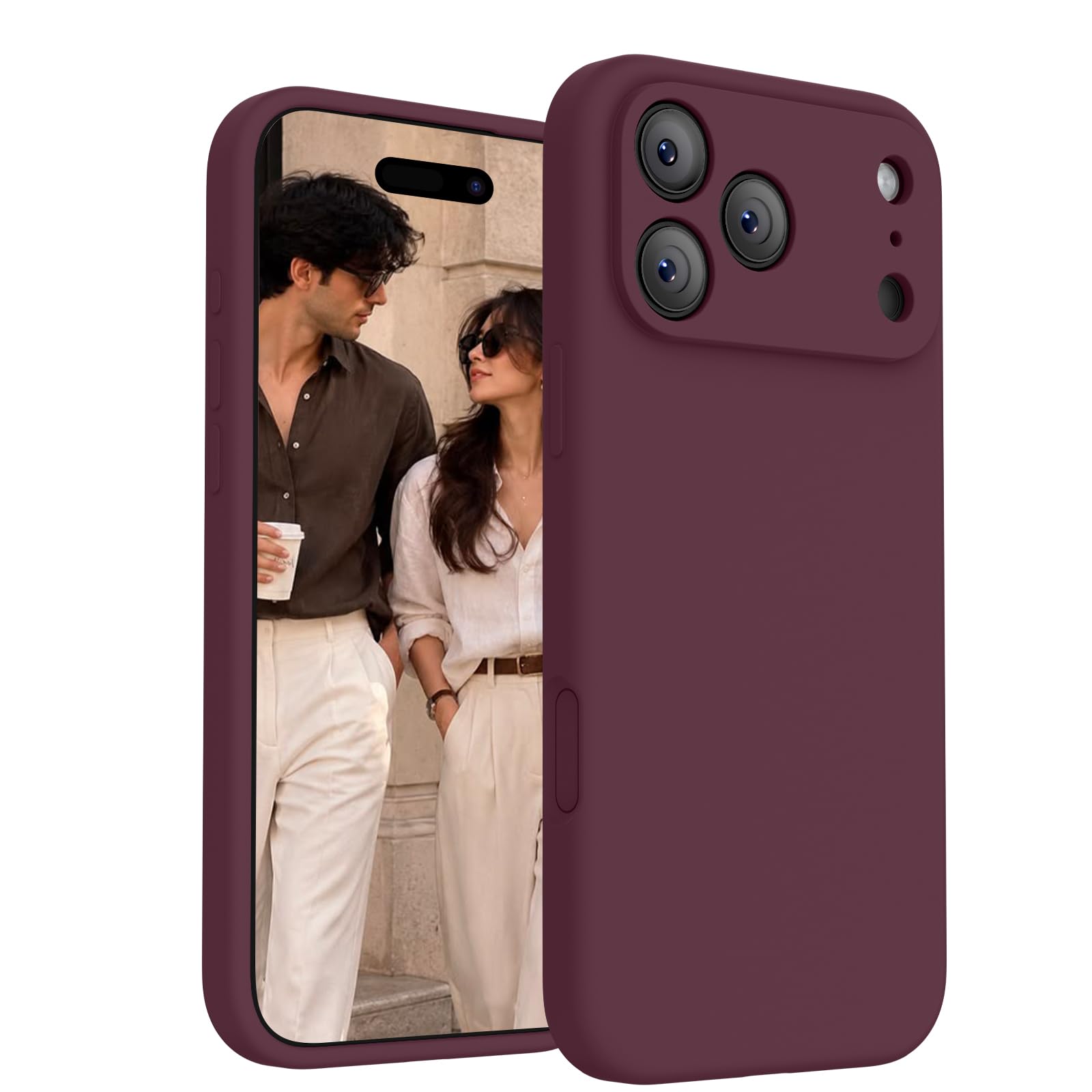 Magnetic for iPhone 18 Pro Max Case, 6.9", Plum (Burgundy)