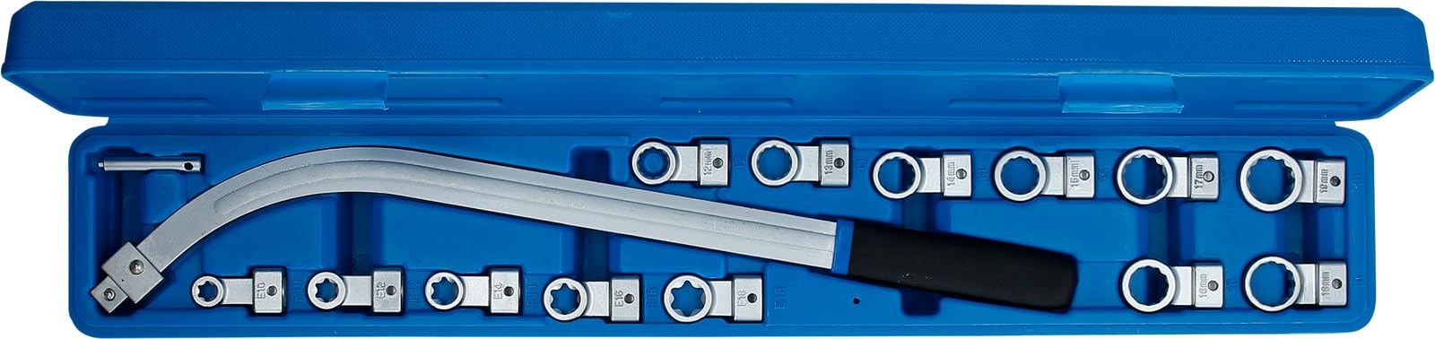 BRILLIANT TOOLS BT571060 Juego de llaves para correas trapezoidales y rodillos tensores, 15 pzs [Powered by KS TOOLS]