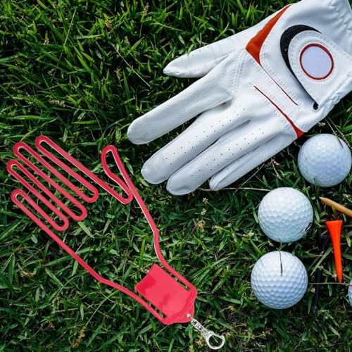 Colgador de guantes de golf Yardwe con estante de secado rápido y gancho para bolsas 2 uds 4