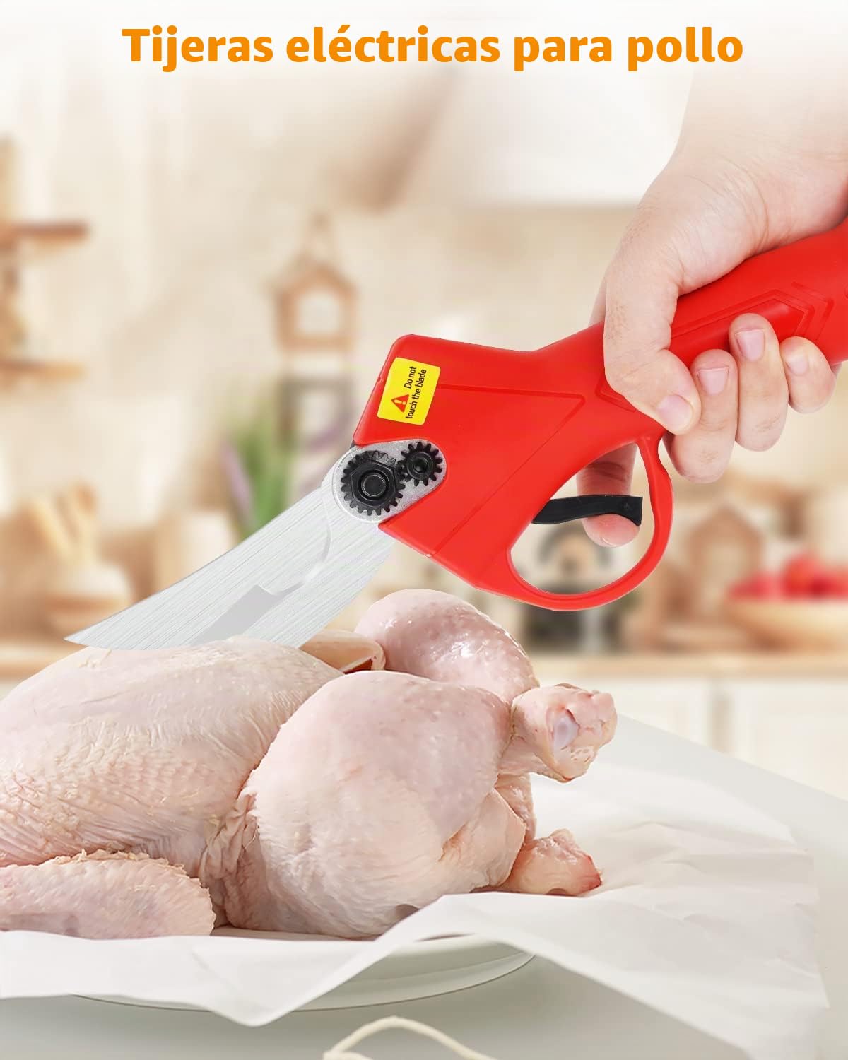 YUCHENGTECH Tijera Eléctricas de Cocina Multifunción 21V | para Carne, Pescado y Marisco Vegetal