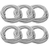 Vista 40 de Seismic Audio SASTSX-10Red-6PK 10 pies TS de 1/4 de pulgada, cable para guitarra, instrumento o parche, color rojo