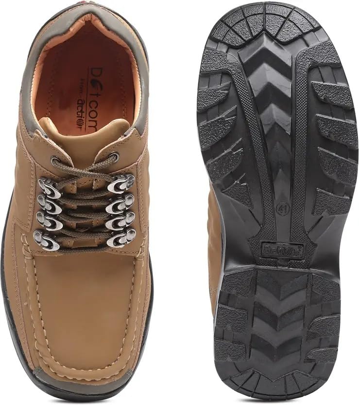 Image of Action | DOTCOM | DCE-122 | Men's | Lace-Up | Boots | Comfortable | Cushioned | Anti-skid | Sturdy | Casual | Shoes
