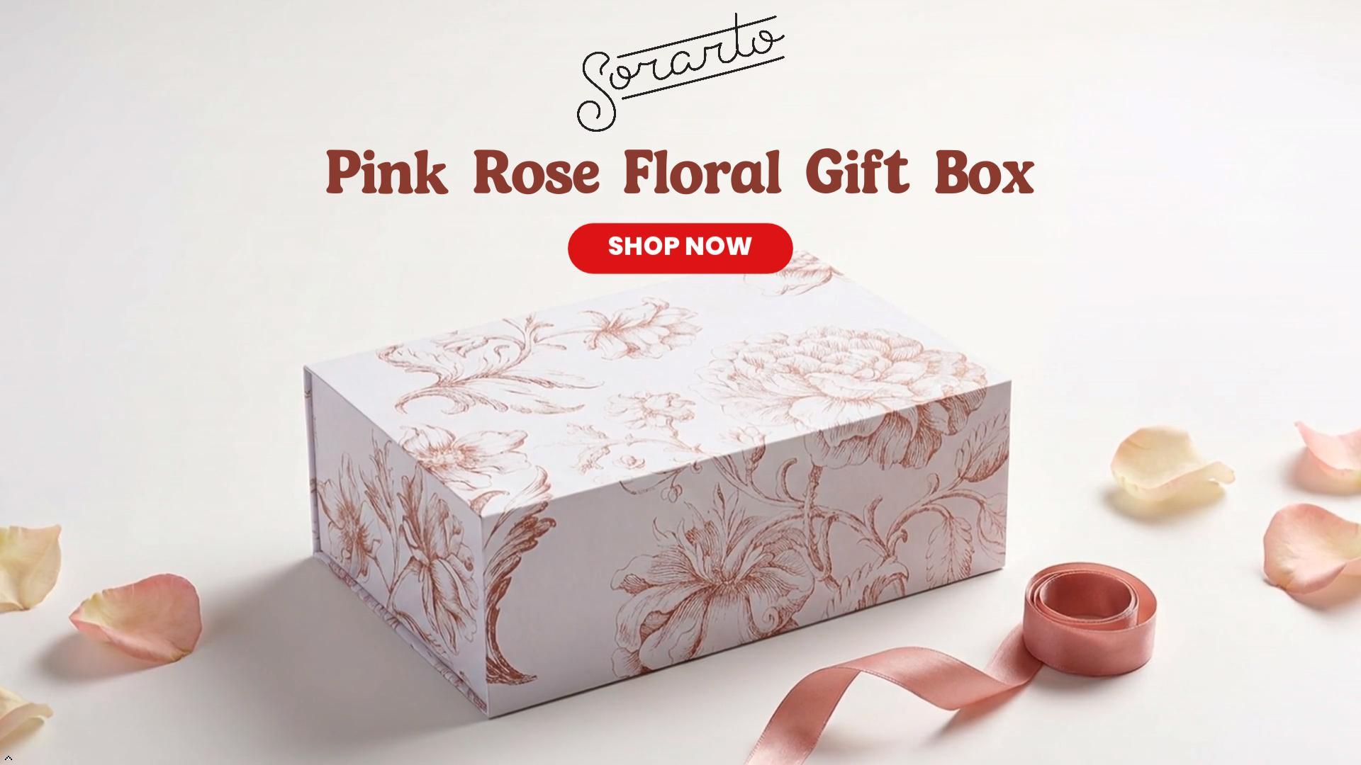 Amazon.com: Sorarto Christmas Gift Box with Magnetic Lid | Red