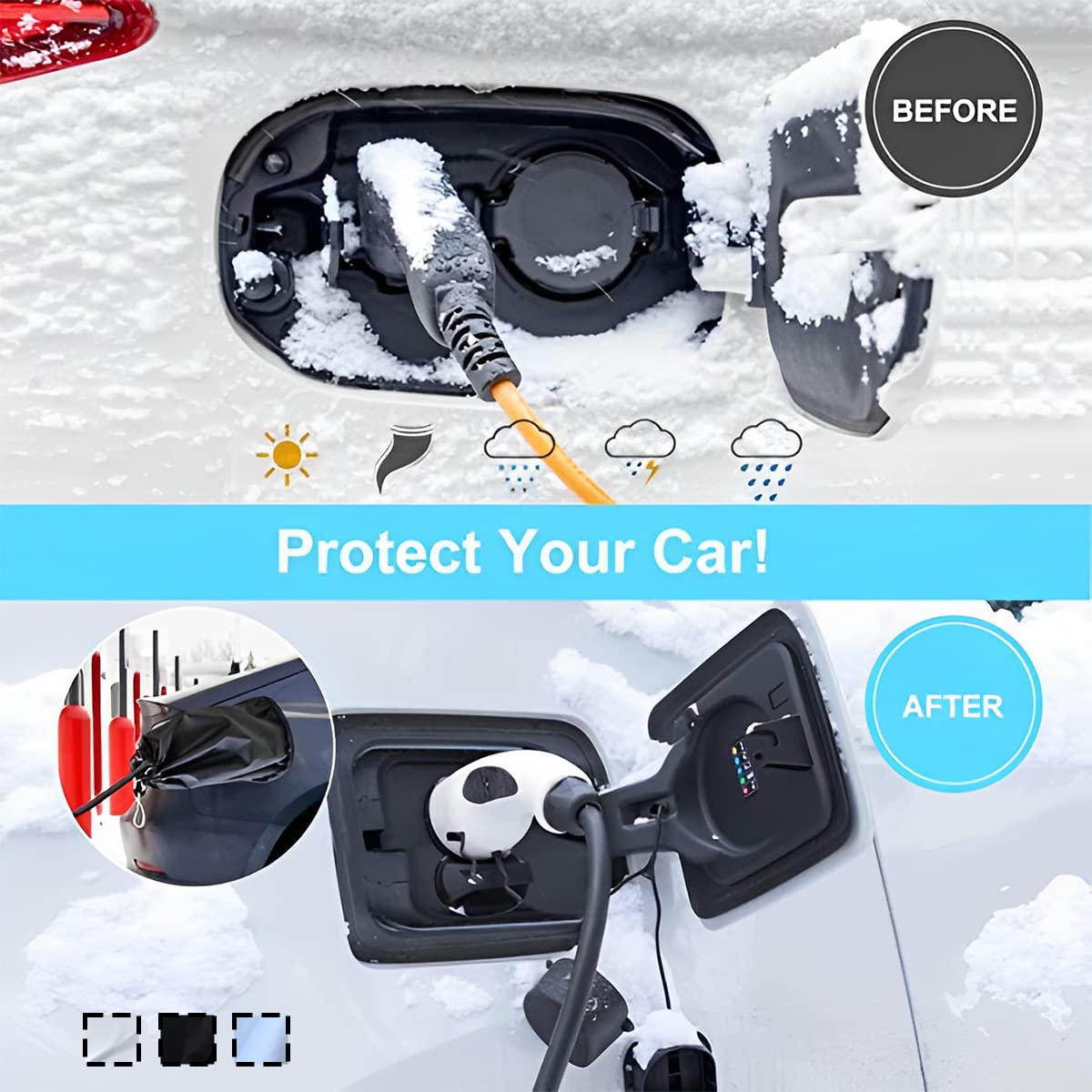 X AUTOHAUX EV Charger Plug Cover Waterproof Outdoor Nigeria | Ubuy