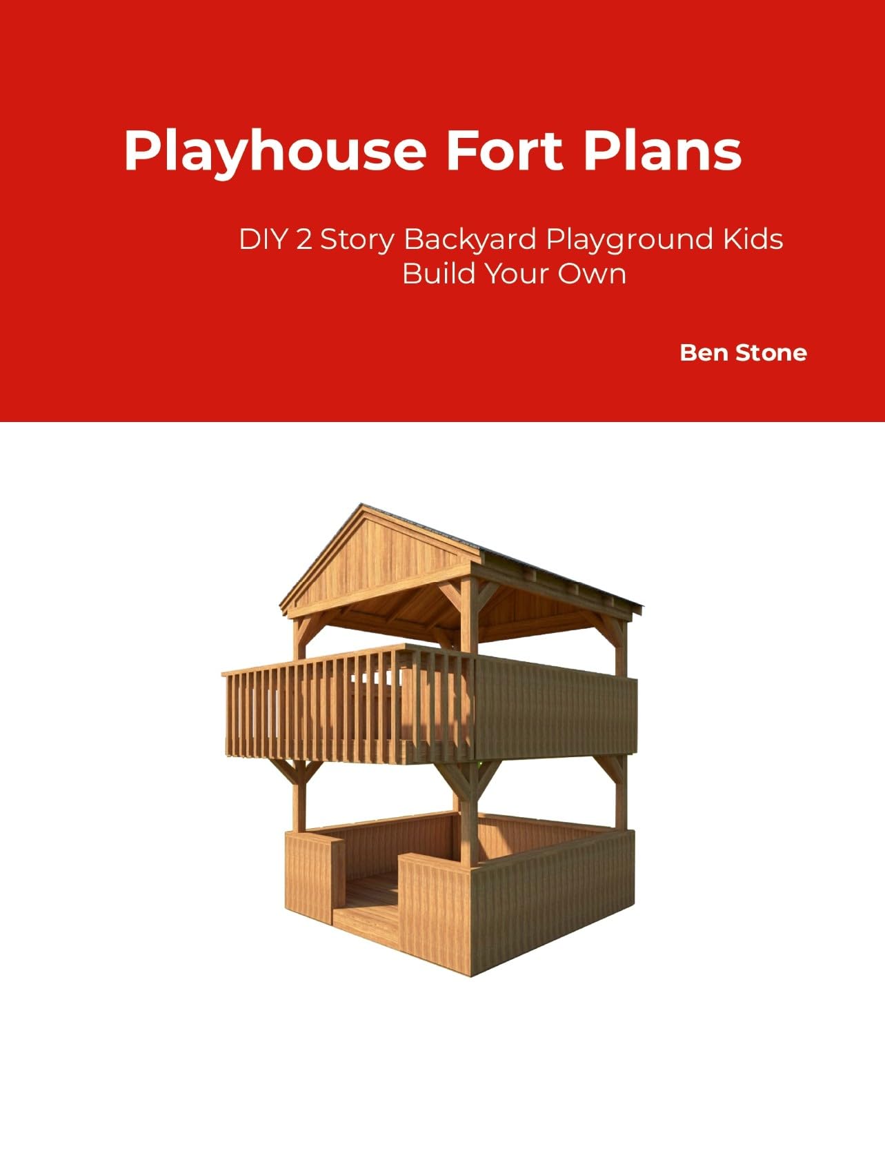 2 Story Playhouse Fort Woodworking Plans - Image 4