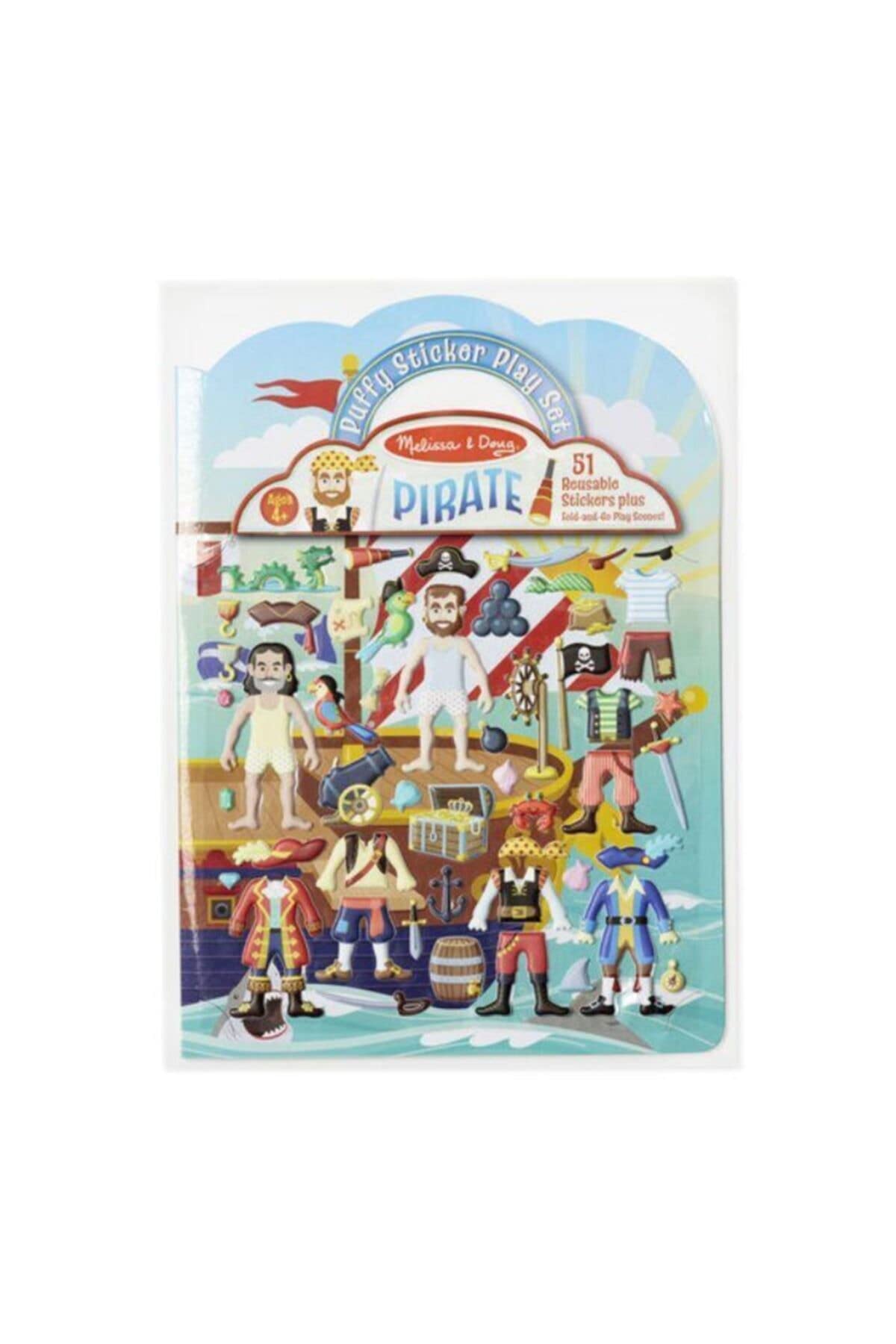 Melissa & Doug Puffy Sticker Activity Book: Pirates - 51 Reusable Stickers