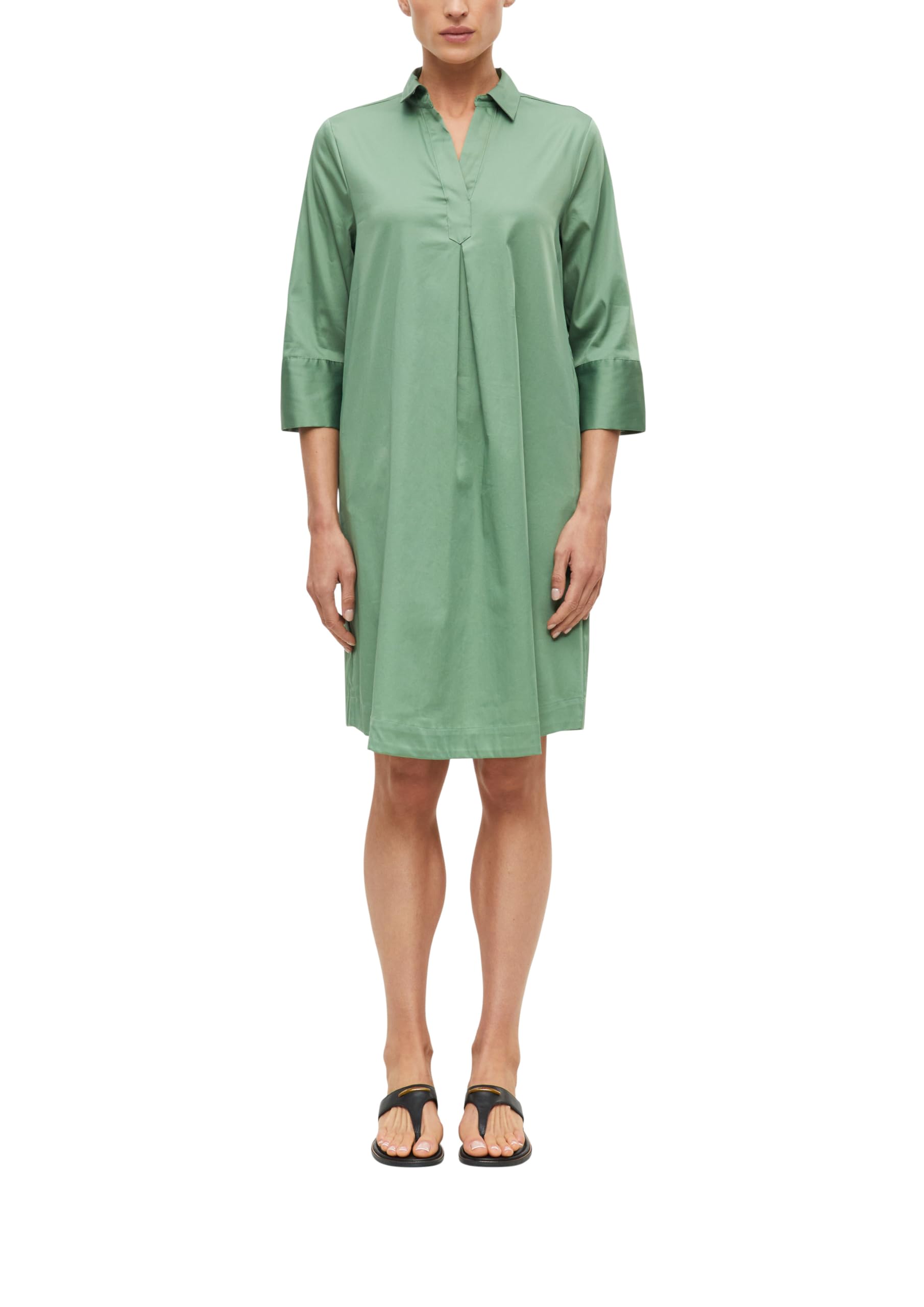 s.Oliver Women's 2178600 Shirt Blouse Dress (Pack of 1), Green, 18