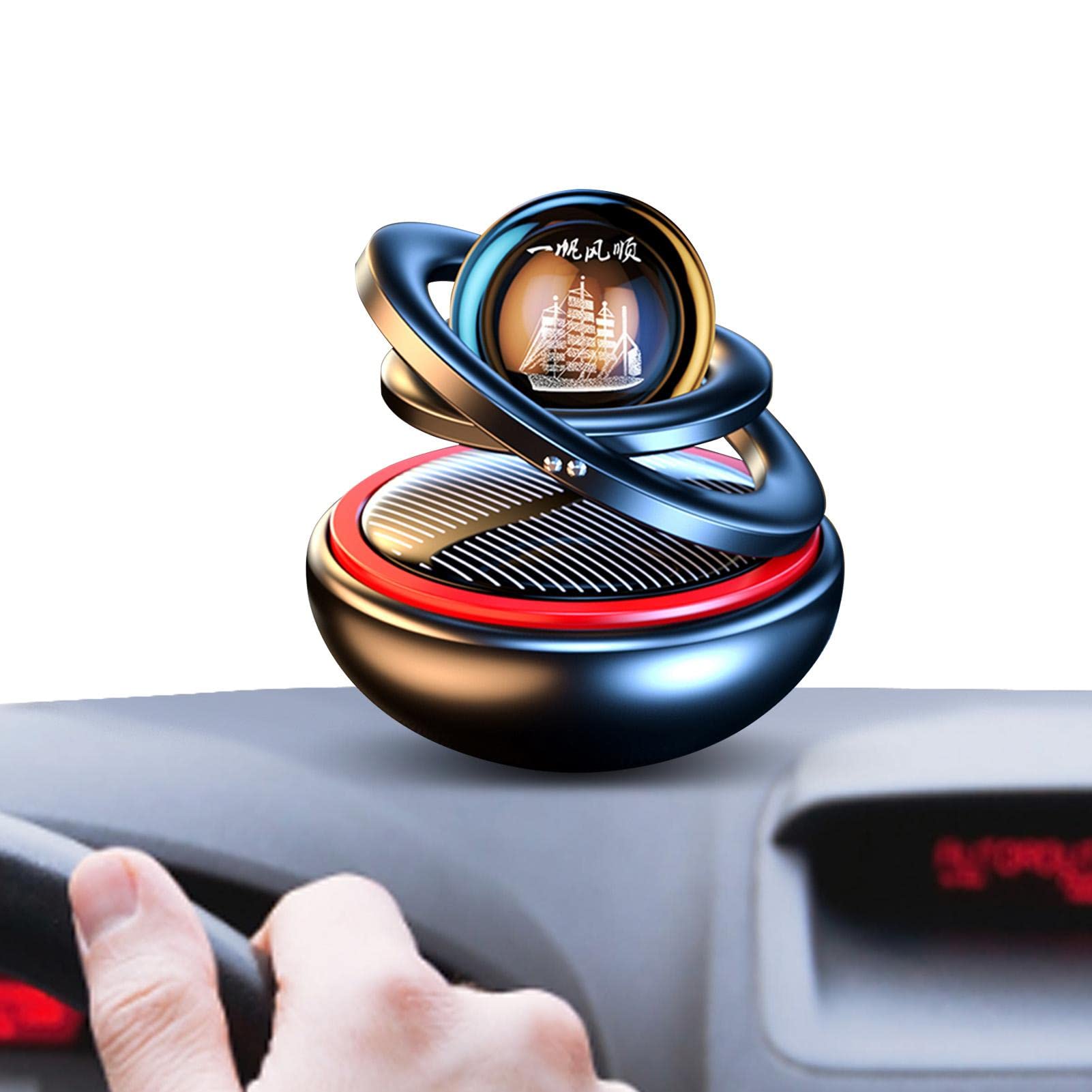 Roterende zonne-diffuser voor de auto, aroma-diffuser met zonne-energie Roterende zonne-diffuser voor de auto, aroma-diffuser met zonne-energie