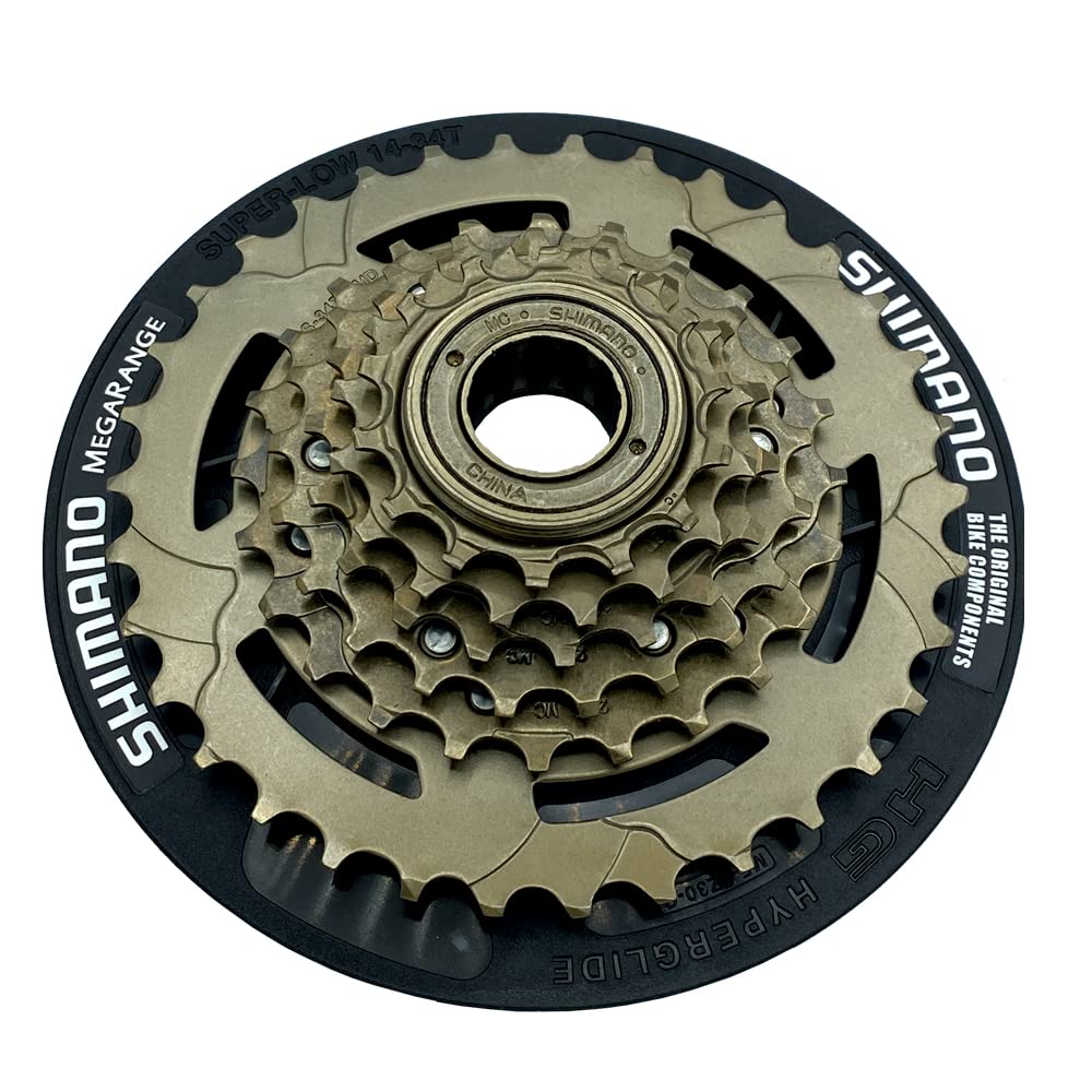 FOMAS Mountain Bike Freewheel,MTB Freewheel 6 Speed,14-34T,MF-TZ30, Freewheel Screw On,Beach Cruiser,Fat Tire Bike,Cargo Bike,E-Bike Freewheel.