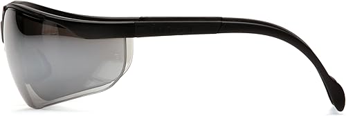 Miniatura 35 de Pyramex Venture II Safety Eyewear, Indoor/Outdoor Mirror Anti-Fog Lens Lente de bronce con bloqueo solar/marco negro