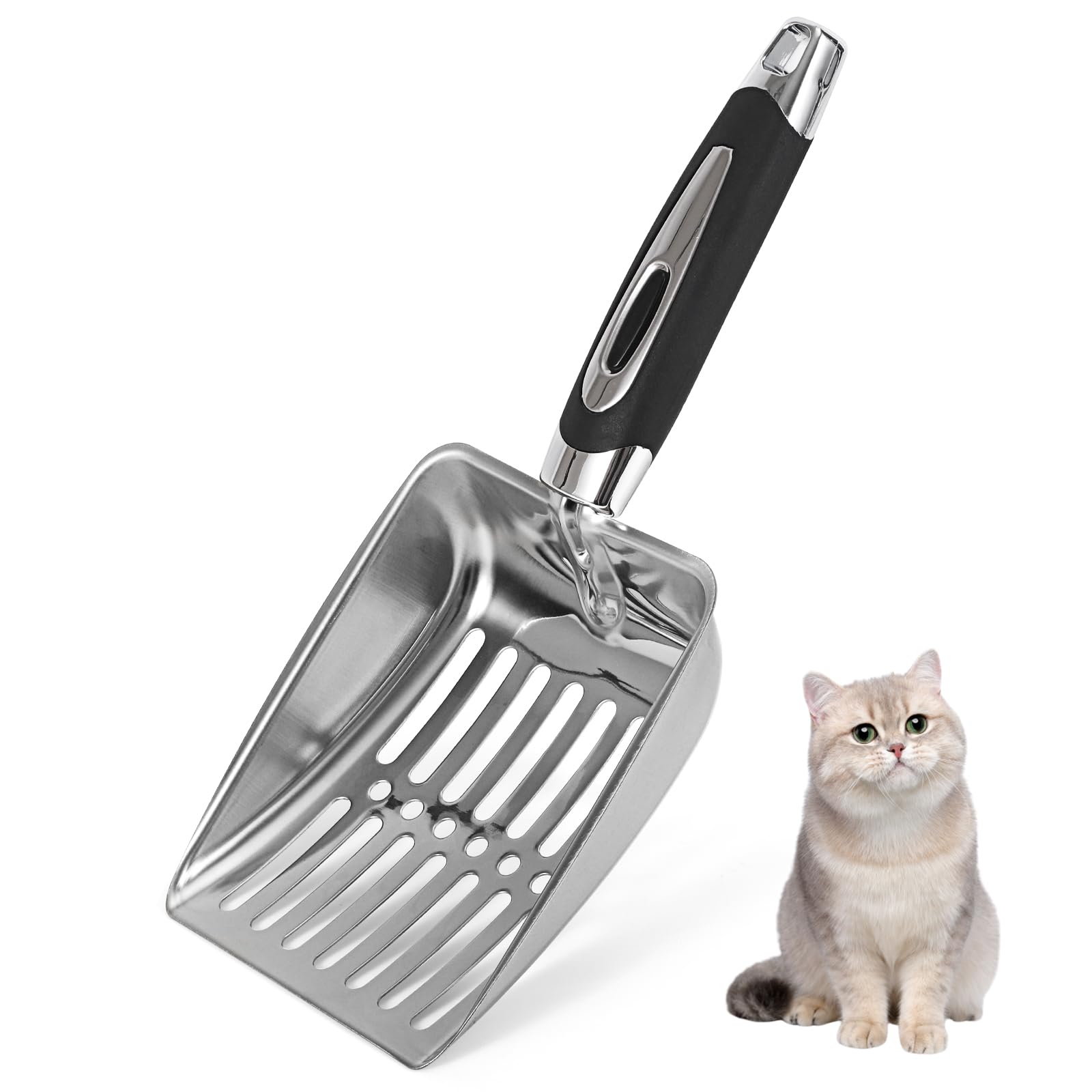 Yukaiwn Stainless Steel Cat Litter Scoop