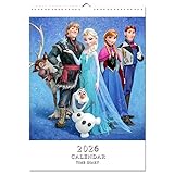 アナと雪の女王 カレンダー 2026年 壁掛け 壁掛けカレンダー エルサ アナ 予定表 写真集 スケジュール 装飾 実用性 新年 お正月 クリスマス プレゼント A3サイズ 30×43cm 非公式 (A) [並行輸入品]
