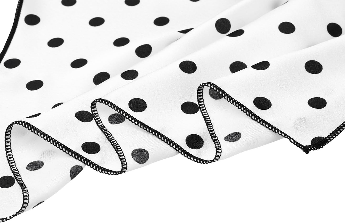 Allegra K 1950s Vintage Retro Polka Dot Square Scarf Head Neck Scarves image 5