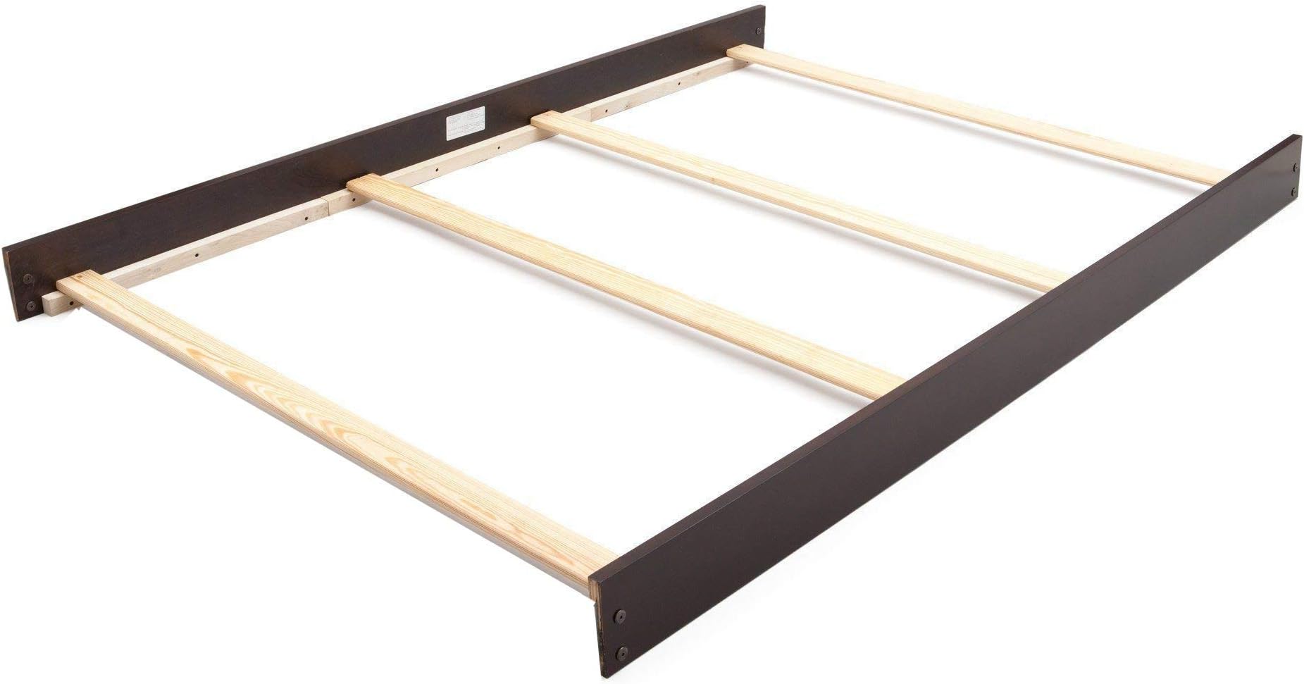 Full-Size Conversion Kit Bed Rails for Sorelle Convertible Cribs - Solid Wood Rail - Toddler and Adult Bed Rail for Full-Size Beds - Essential Nursery & Baby Furniture (Model #215, Espresso)
