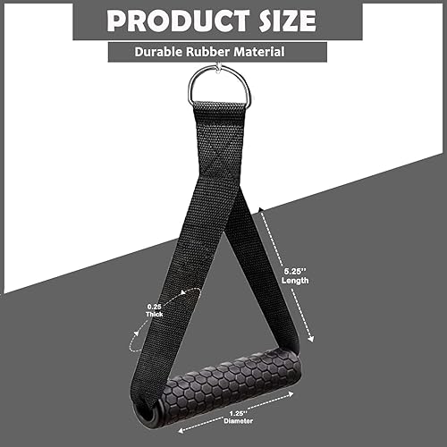 Miniatura 2 de ShredPak - Asas de ejercicio resistentes, accesorios de agarre para poleas de máquina de cable, equipo de gimnasio, bandas de resistencia,