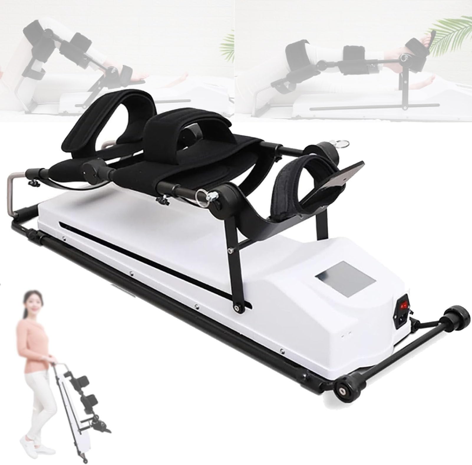 Continuous Passive Motion Machine for Knee Rehabilitation and Lower Limb Traction with Remote Control, Physiotherapy Equipment for Post-Surgery Recovery and Mobility Improvement