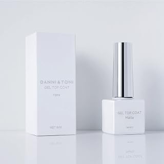 DANNI & TONI 8ml Matte Gel Top Coat for Nail Polish Gel Nail Strips Matte Finish Long Lasting (UV Light Required)
